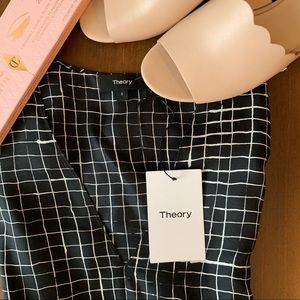 Theory Kimono Pleat Top